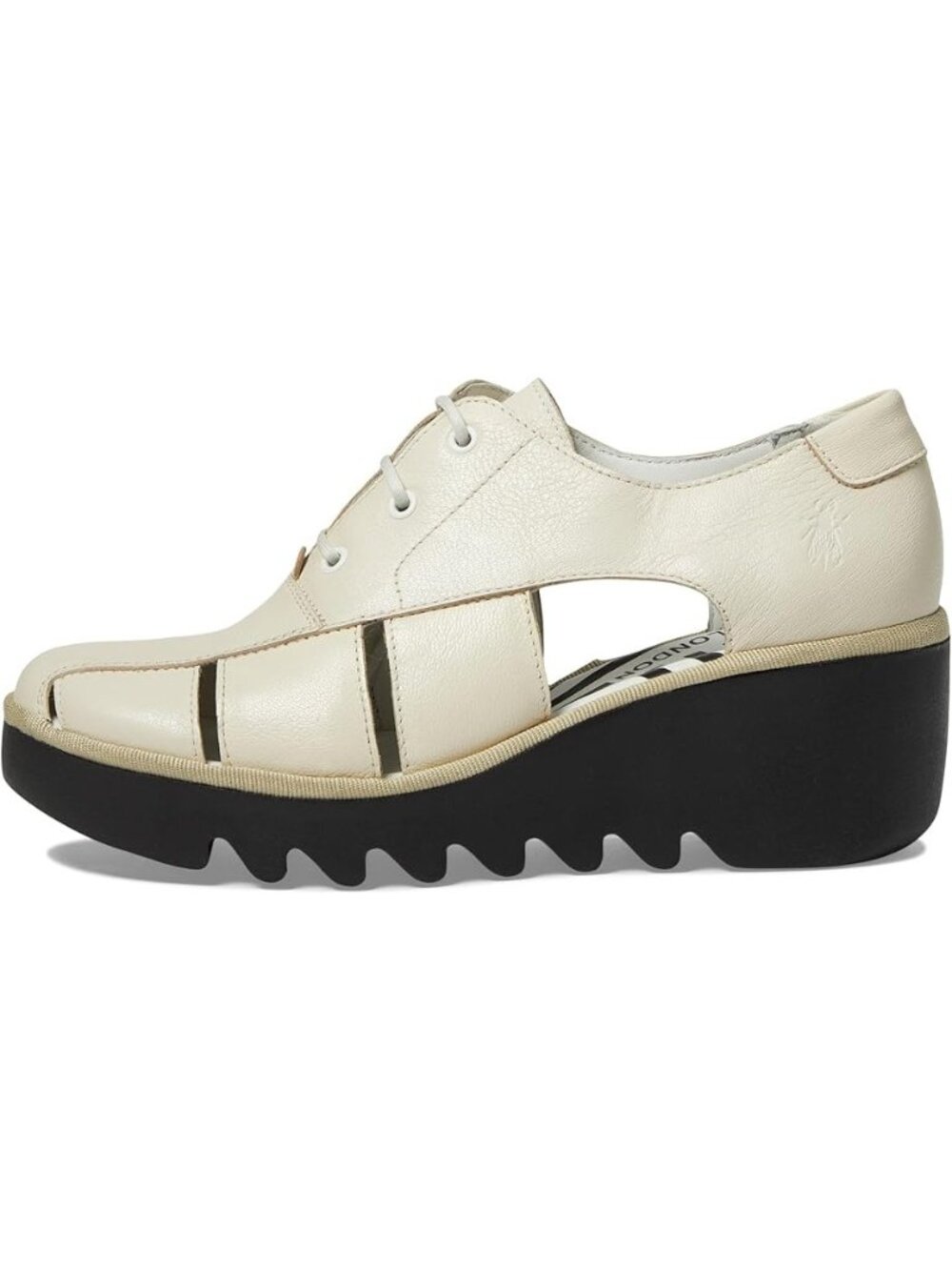 NEW Fly London Bogi466fly Wedge Shoes Retro Vintage Oxford Womens 8